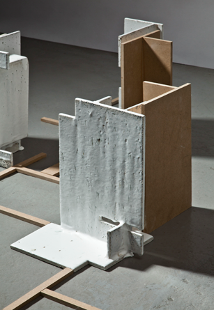 Glazed concrete art from 2010, blending ceramics and architecture to explore light, form, and surface at Guldagergård residency. 28