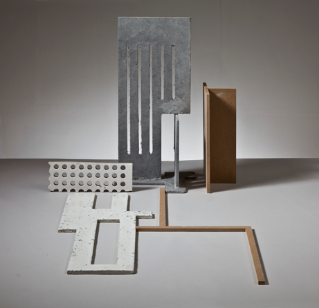 Glazed concrete art from 2010, blending ceramics and architecture to explore light, form, and surface at Guldagergård residency. 33