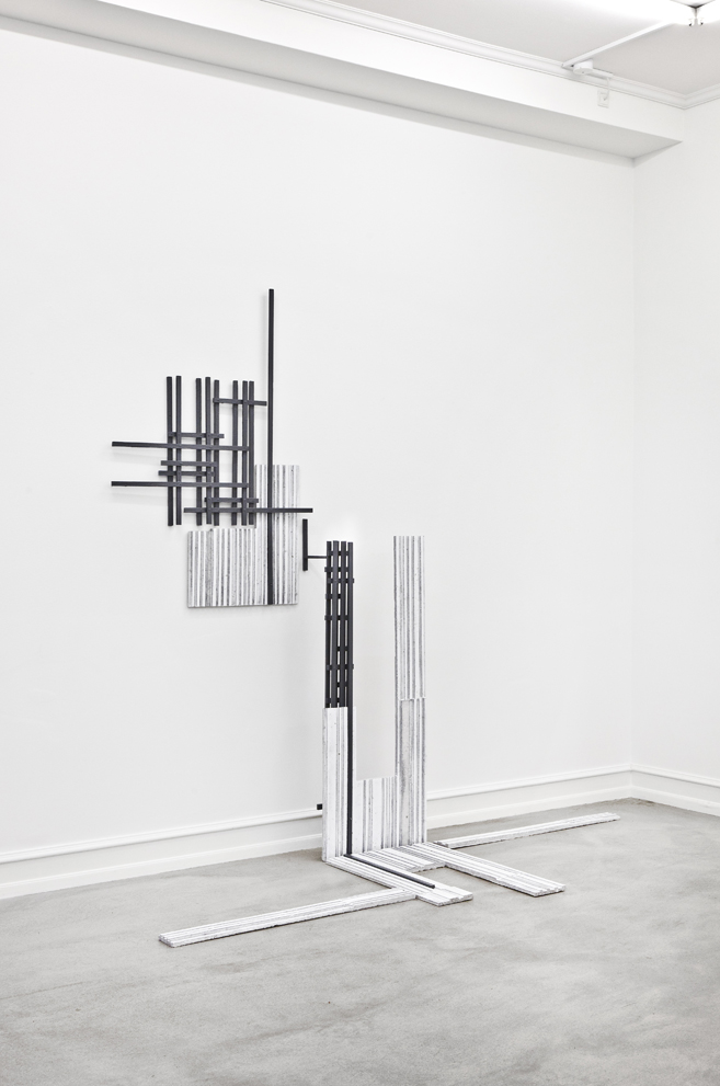 Ceramic-glazed concrete works engaging with space, light, and ornamentation at Gallery Oxholm, 2014. 7