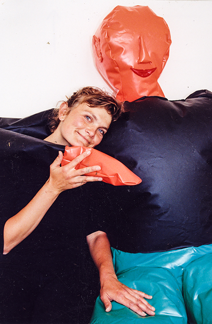 Inflatable PVC family artwork from my final project at the Royal Danish Academy, exhibited at Charlottenborg’s Portico in 1996. 1