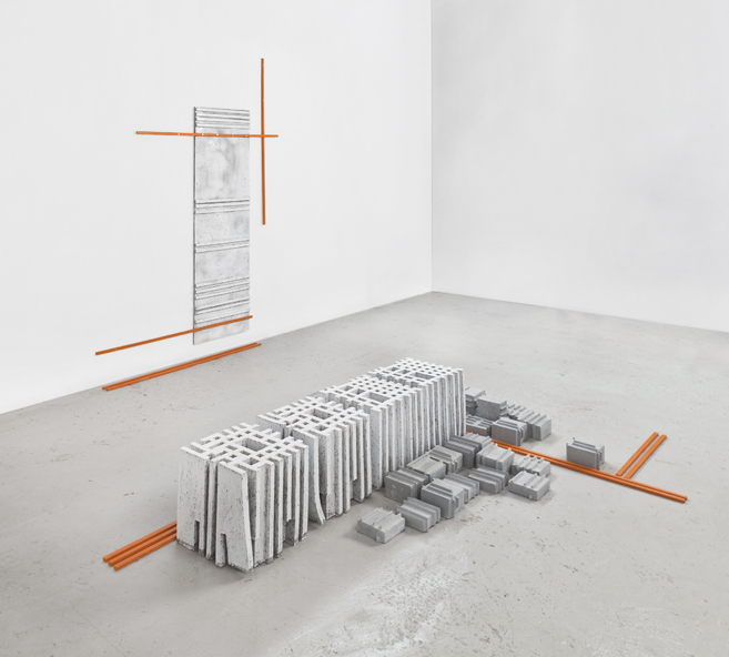 An exhibition at Marsden Woo Gallery exploring the interplay between architectural drawings, digital mapping, and spatial reality through abstraction and materiality. 2